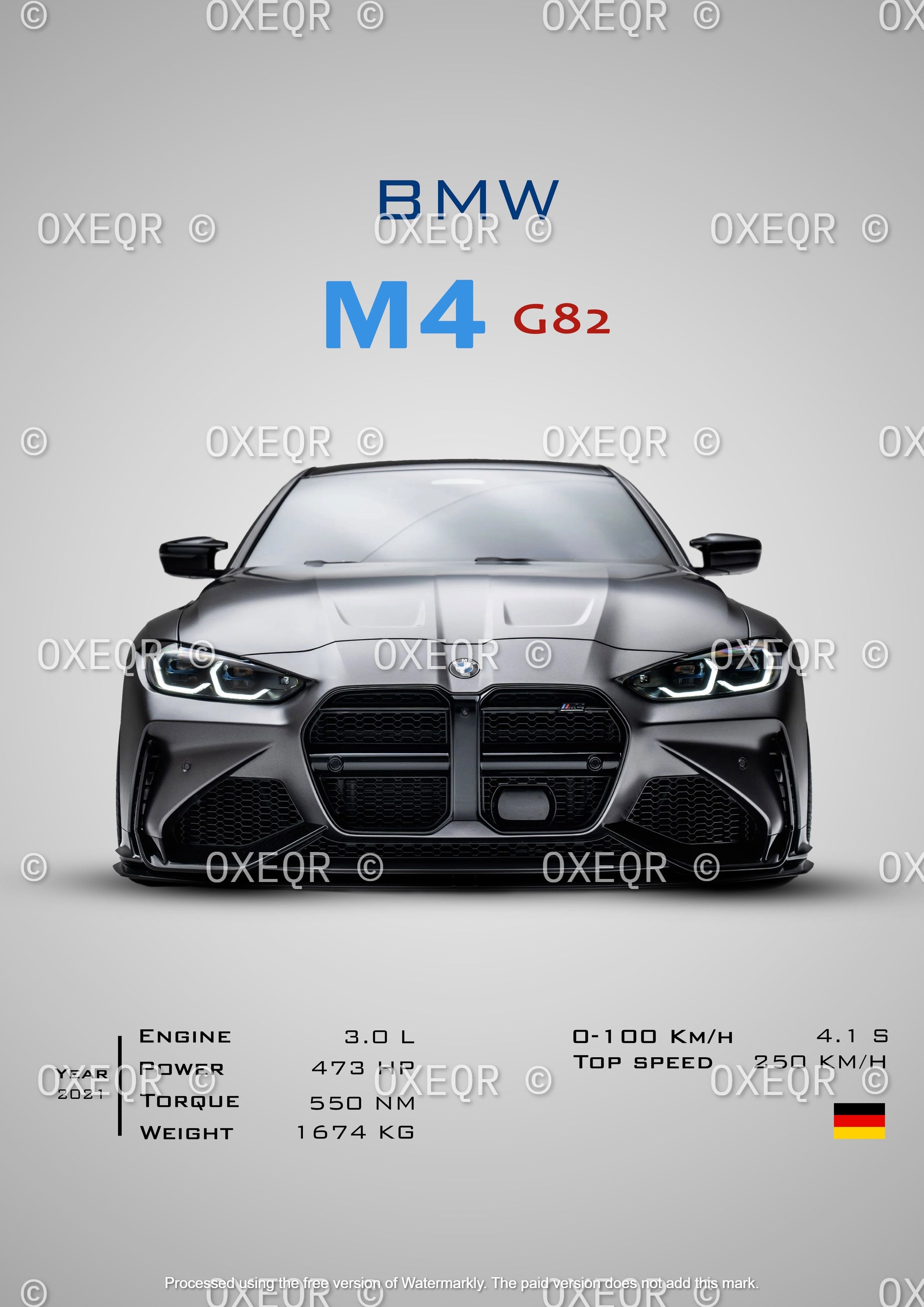 BMW M4 G82 POSTER