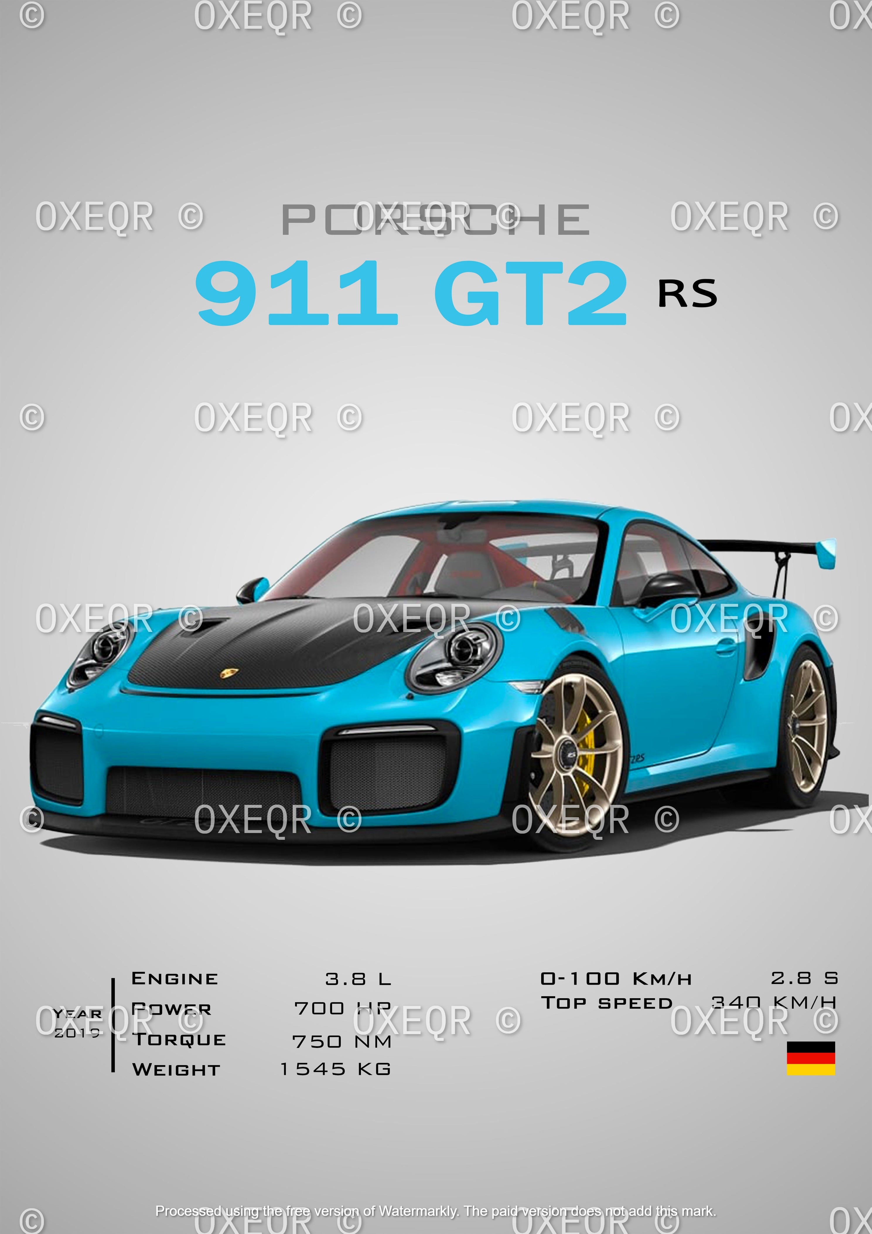 PORSCHE 911 GT2 RS POSTER