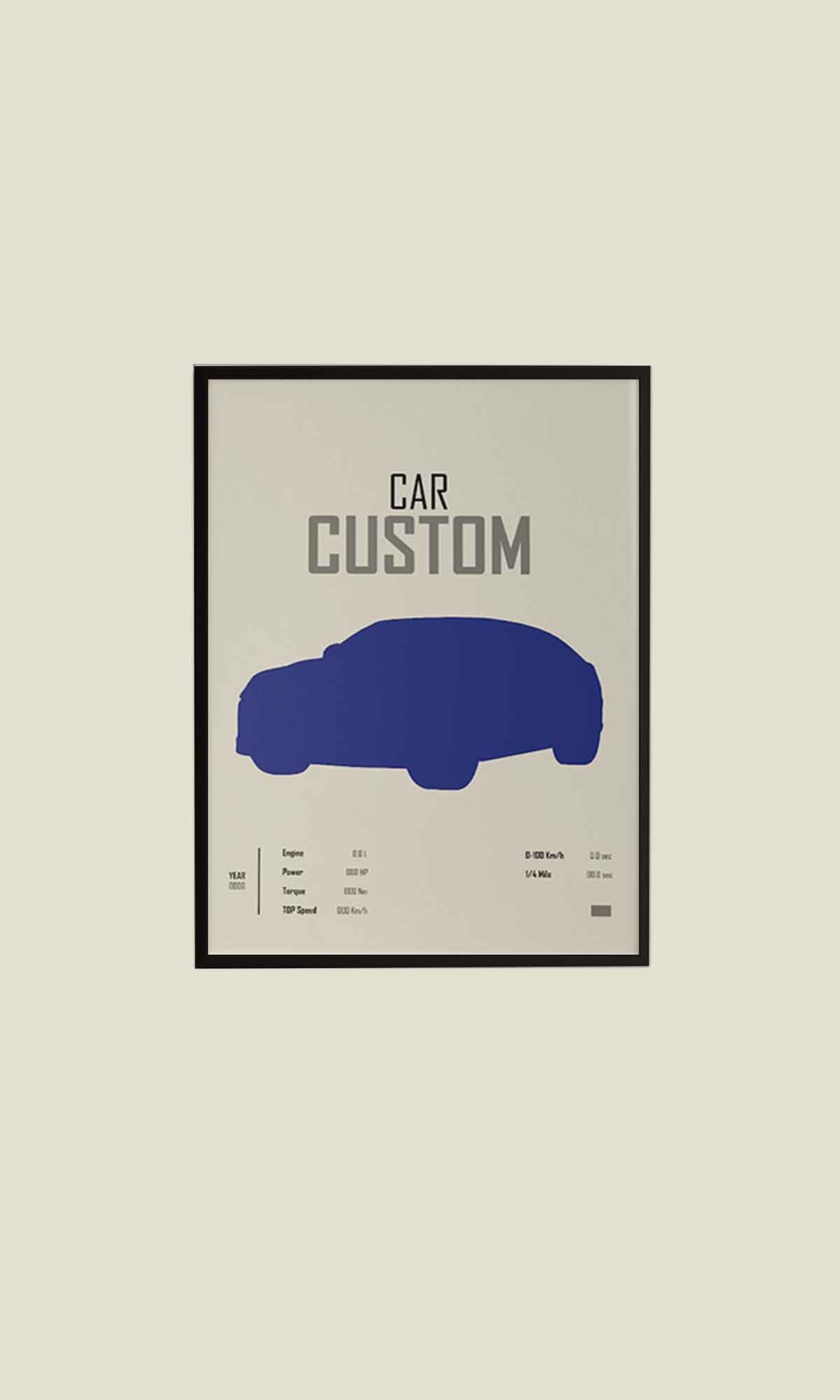 Custom Car Poster – Personalized Design